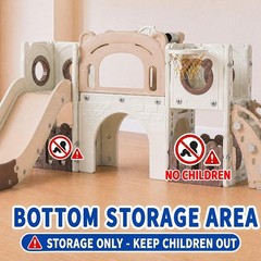 10-in-1 Toddler Slide Set Kids Climber Playset Playground with Whiteboard |