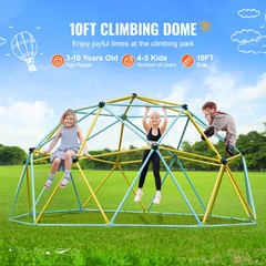 Uimoso Climbing Dome 10FT Geometric Dome Climber Jungle Gym for Kids 3-10 Years