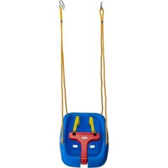 2-in-1 Baby Toddler Swing Secure High Back Blue Durability Safe Hold Up 50 Lbs
