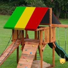 Swing Set Replacement Tarp- 52″ X 90″ Kids Playground Roof Canopy, Replacement S