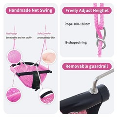 2 -in- 1 Toddler Swing. Swing Seat for Kids with Adjustable Ropes, for Kids H…