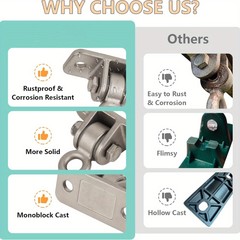 Heavy Duty Stainless Steel Swing Hook Hammock Mount Ceiling Hanger for Sandbag