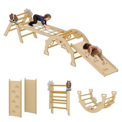 Toddler Climbing Toys Indoor with Wood Construction – Climbing Set for Toddlers