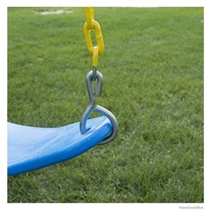 Heavy Duty Swing Seat Blue 250 lb Capacity 58 Inch Chains Included for Playset