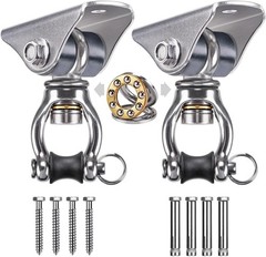 Heavy Duty Silent Swing Hanger – 2 Pack with 360° Rotating Design for All Swings
