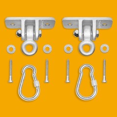 2-Pack Heavy Duty Swing Set Hangers with Locking Hooks – Indoor/Outdoor