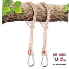 Tree Swing Ropes (Set of 2), 3FT//10FT/1/20FT, Tree Swing Straps 5FT Rainbow