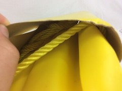 Vintage Kids Plastic Swing with Rope Yellow New