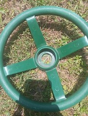 Gorilla Playset Green Steering Wheel Kit With Hardware-Compatible With Anything