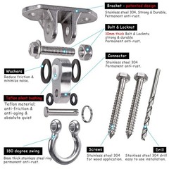 IOH Heavy Duty Swing Hanger Stainless Steel 304 Antirust – 2000 lb Capacity, …