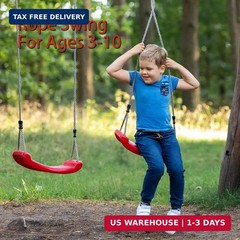 WUWEOT Tree Swing Seat, Outdoor Kids Swing Seat, 220 lbs Hanging Plastic Tree Se