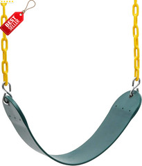 2PCS Swing Seats 66in Chain Heavy Duty 250lb Playground Green – US