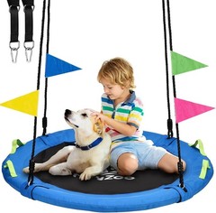 48 inch Tree Swing Larger Saucer Flying Swing Whole Family 900lbs Weight NEW US