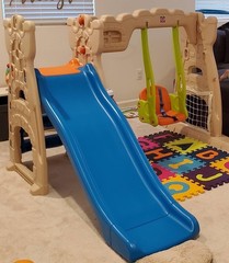 Grow’n up Scramble Slide Swing Plastic Playground -Ages 2 Years to 6 Years