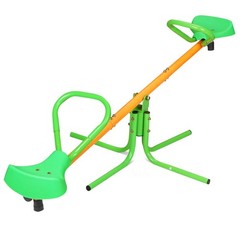 Teeter Totter Seesaw for Kids,Outdoor 360 Degrees, for 3-6 Years Old Kids,Green