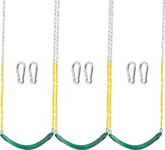 Exceptional 3-Pack Green Swing Seats – 300 lb Capacity & Durable 66