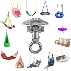 Heavy Duty Swing Hangers Kit w/Snap Hooks for Indoor/Outdoor Ceiling Mounts