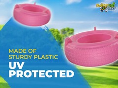 SWING SET STUFF DELUXE ROTOMOLDED TIRE PINK playground outdoor accessories 0089