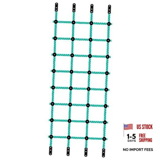 Climbing Cargo Net 30″ x 139″ Outdoor Climbing Net for Kids Green – 30″ X 139″