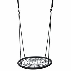 48″ Largest Web Tree Swing Set 360° Rotate Adjustable Hanging Ropes for Kids