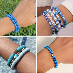 6000+Pieces Polymer Clay Beads, 6 Colors Clay Beads for Bracelets Making Heishi