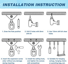 Swing Hangers for Wooden Concrete Swing Set, Heavy Duty 1200 Lb Capacity Stainle