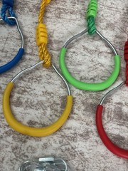 Ninja Rings Monkey Bars Swing Trapeze Bar Playground Swingset Rings Ninja Course