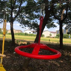 Ninja Steering Wheel for Kids Obstacle Course Backyard