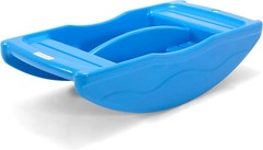Simplay3 Two Sided Rock and Roll Teeter Totter Seesaw for Kids Blue Made in USA