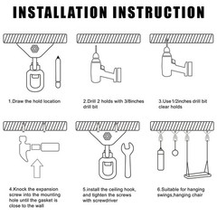 Heavy Duty Swing Hangers for Wooden Sets 2000 LB Capacity Hammock Hanger 360 …