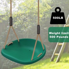 SELEWARE Plastic Swing Seat, Non Slip Tree Replacement Green a – 1 Pack