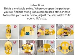 Heavy-Duty High Back Half Bucket Toddler Swing Seat with Coated Swing Chains