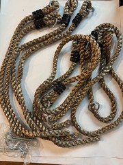 2 Pack Adjustable Porch Swing Hanging Rope Kit 115” Heavy Duty 800 lb Straps