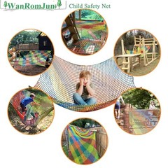 Climbing Cargo Net for Kids – Double Layers Heavy Duty 3.2 x 9.8 ft Multicolor