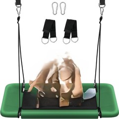 NEW 60in Tree Swing Adjustable Platform 700lbs Outdoor Indoor Green Black