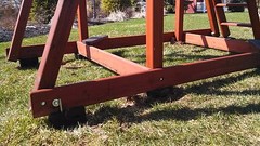 Backyard Discovery swingset use level Dry Starter Set for straight Leg units