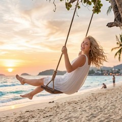 Wooden Swing Seat Nostalgic Outdoor Wood Swing for Kids Tree Swing for Adults US