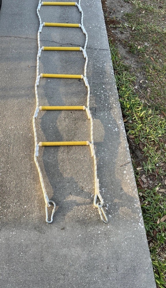 5.9 ft Nylon Climbing Rope Ladder for Kids or Adult Playground Hanging Ladder