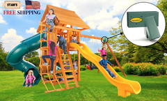 Easy 1-2-3 A-Frame 2 Brackets for Swing Set with All Mounting Hardware Green….