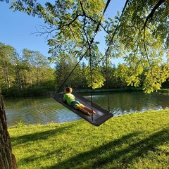 60″ Large Rectangle Platform Tree Swing for Kids & Adults, 700lb Capacity