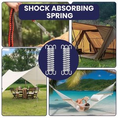 Porch Swing Springs Heavy Duty Stainless Steel 2 Pack Replacement Hardware (76