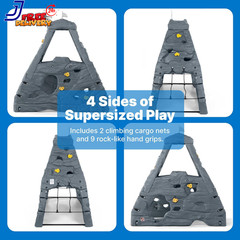 Skyward Summit for Kids Climbing Wall Playset for Toddlers Outdoor Playground