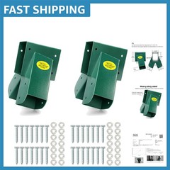 Strong A-Frame Swing Set Brackets with Mounting Hardware – 2 Pack Green
