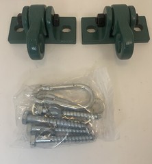Heavy Duty Green Swing Hangers Screws Bolts Included over 5000 Lb Cap, NEW!