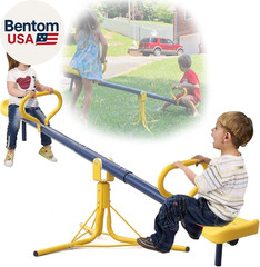 Seesaw for Kids Outdoor, Heavy Duty 250LB 360° Rotating Seesaw Outdoor Teeter To