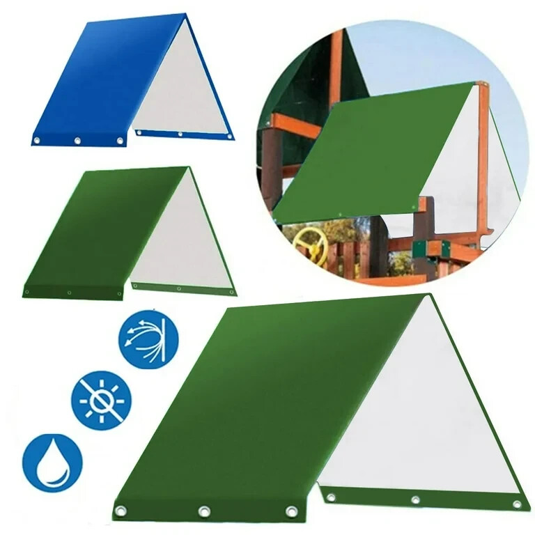 Playset Waterproof 28″x73″ Cover Replacement Tarp Sunshade UV Protection GREEN