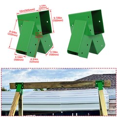 HECASA A-Frame 2 Brackets Swing Set Bracket with Mounting Hardware (Green)