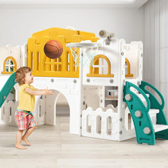 Toddler Slide 8 in 1 Toddler Playset for Toddlers Age 1-3, Baby Playset for Indo