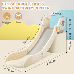 Indoor Couch Slide for Toddlers 1-3, Kids Baby Toddler Slide, Add-On for Modular