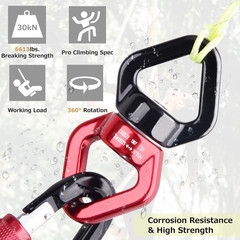 30 Kn Tree Swing Swivel Spinner, Safest Rotational Climbing Rope Devices Hanging